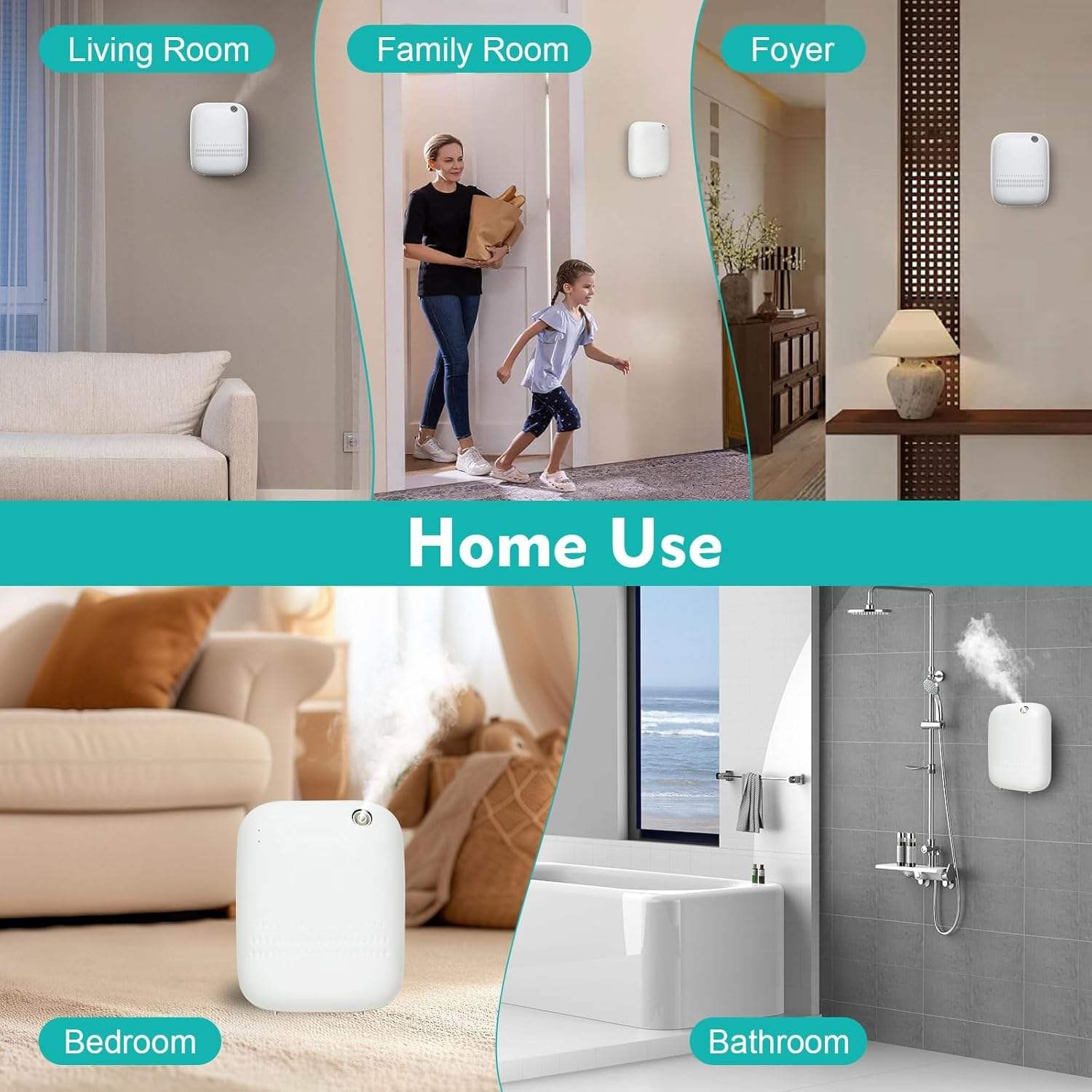 High Quality Home/Hotel Intelligent Waterless Essential Oil Diffuser White/Black