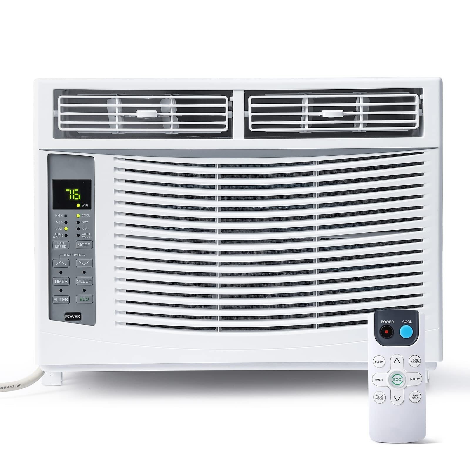 6000 BTU Smart AC Window Unit 115V Fast Cooling Energy Saving Dehumidify Mode