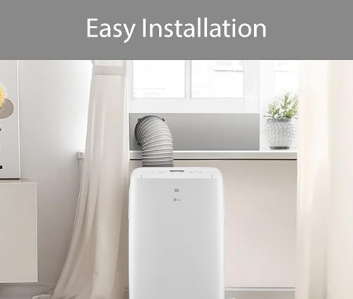 White – LG 6,000 BTU Portable Air Conditioner 115V Cools 250 Sq.Ft LP0621WSR