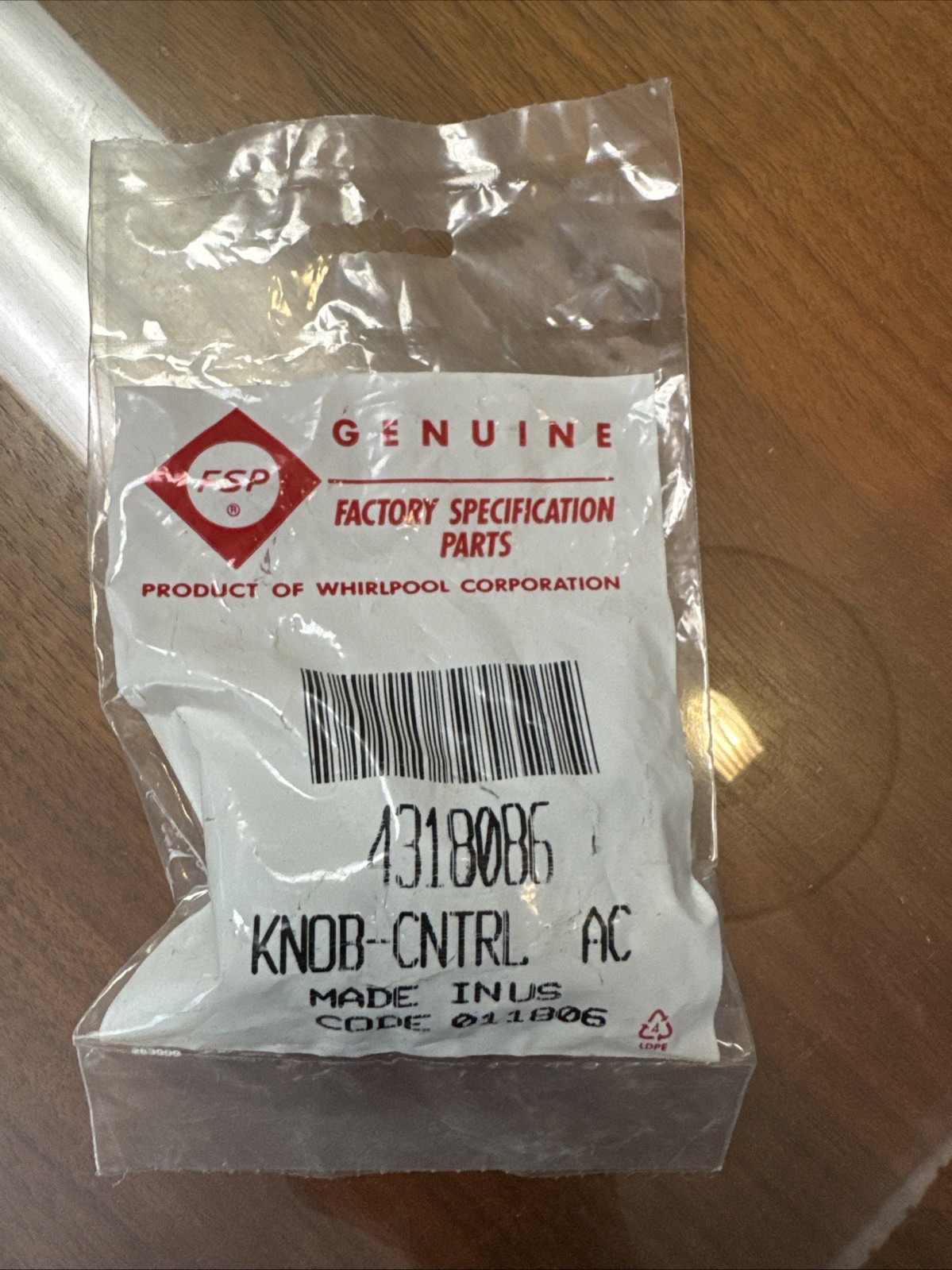 FSP Whirlpool Air Conditioner Control Knobs 4318086
