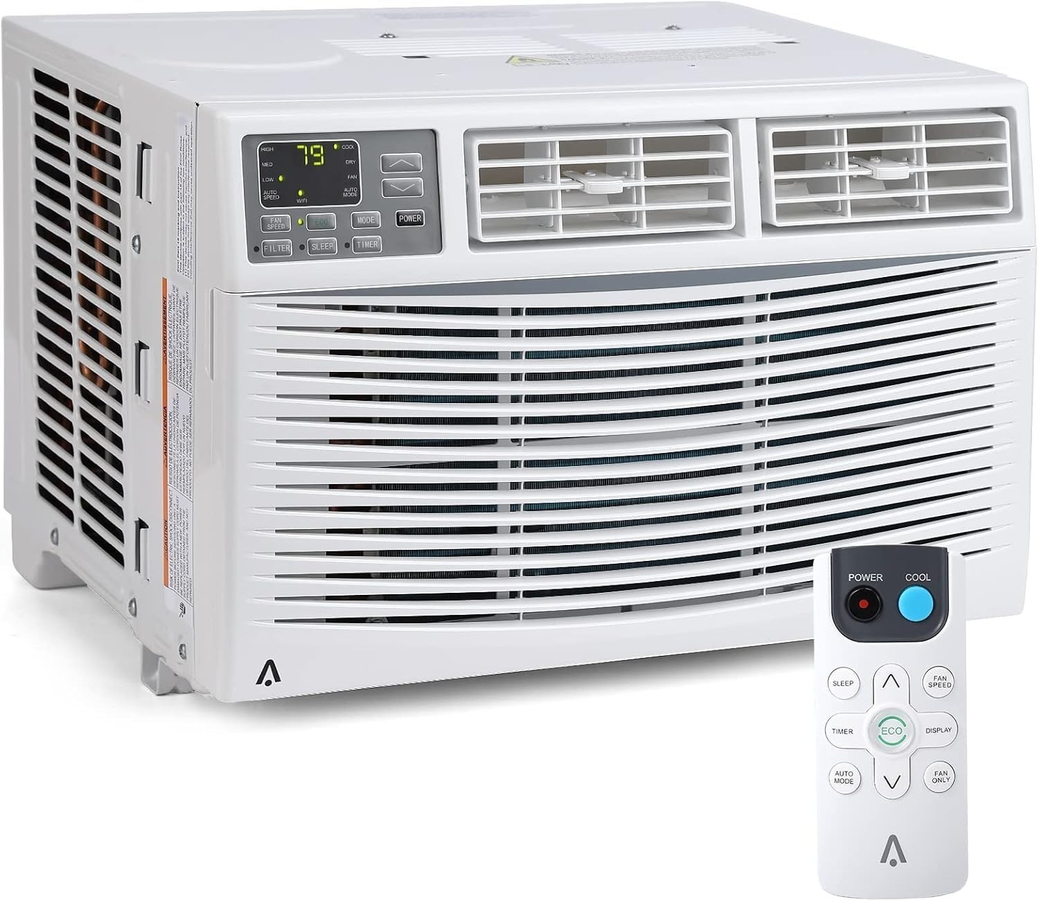 8000 BTU Window Air Conditioner Quiet Window AC Unit w/ Remote 115V 350 Sq. Ft.