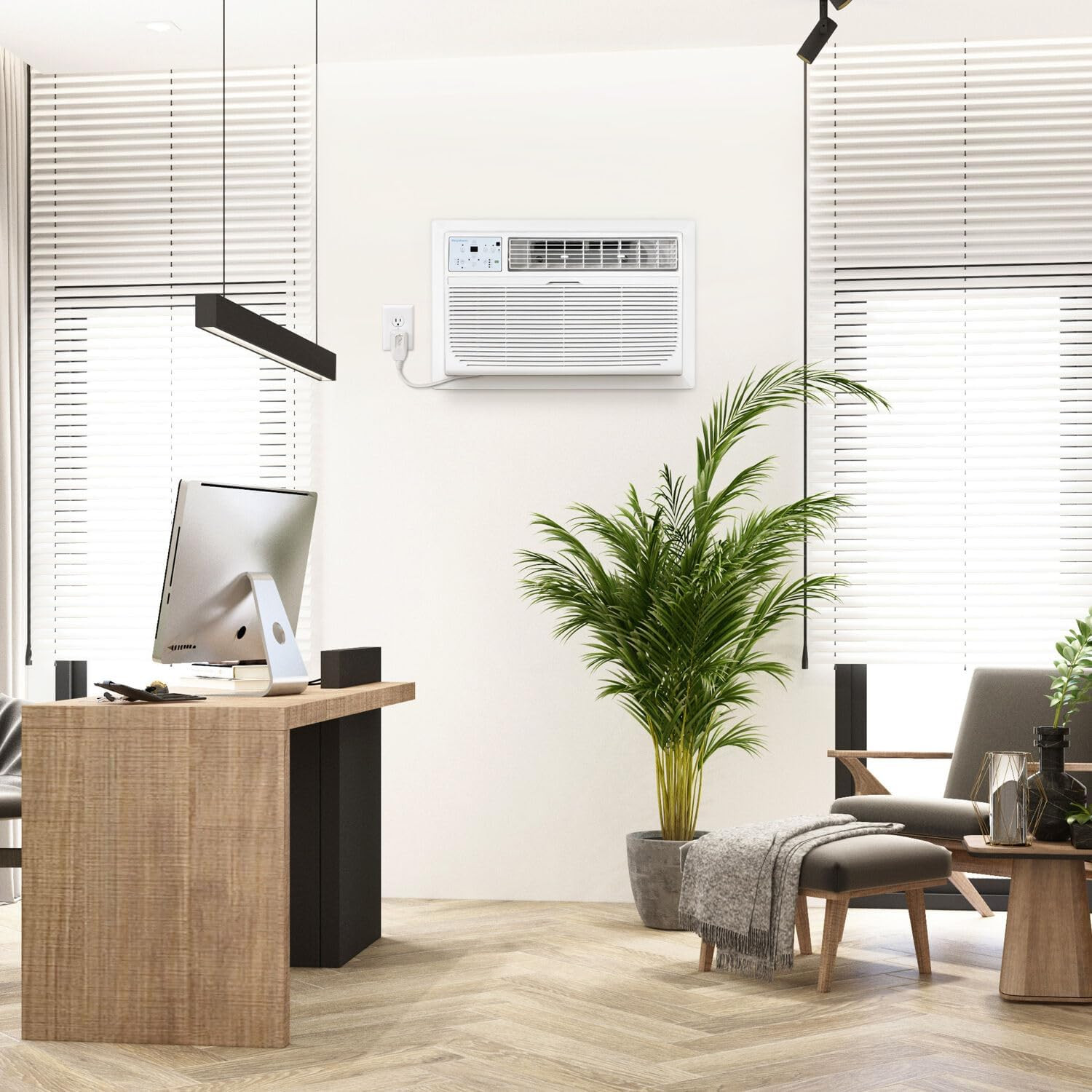 8,000 BTU Quiet Wall AC & Dehumidifier for Rooms up to 350 Sq.Ft.