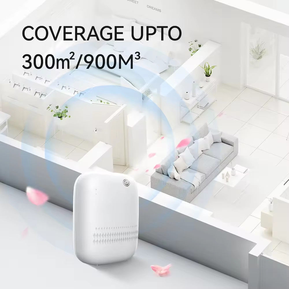 High Quality Home/Hotel Intelligent Waterless Essential Oil Diffuser White/Black