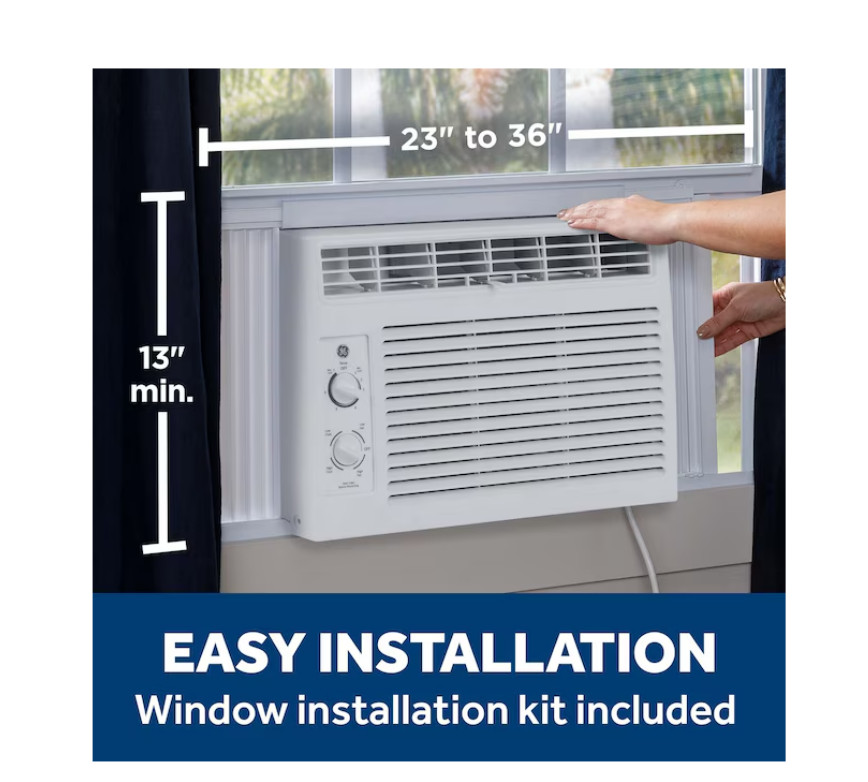 GE Small Room Window Air Conditioner , ( 115-Volt , 5000-BTU )