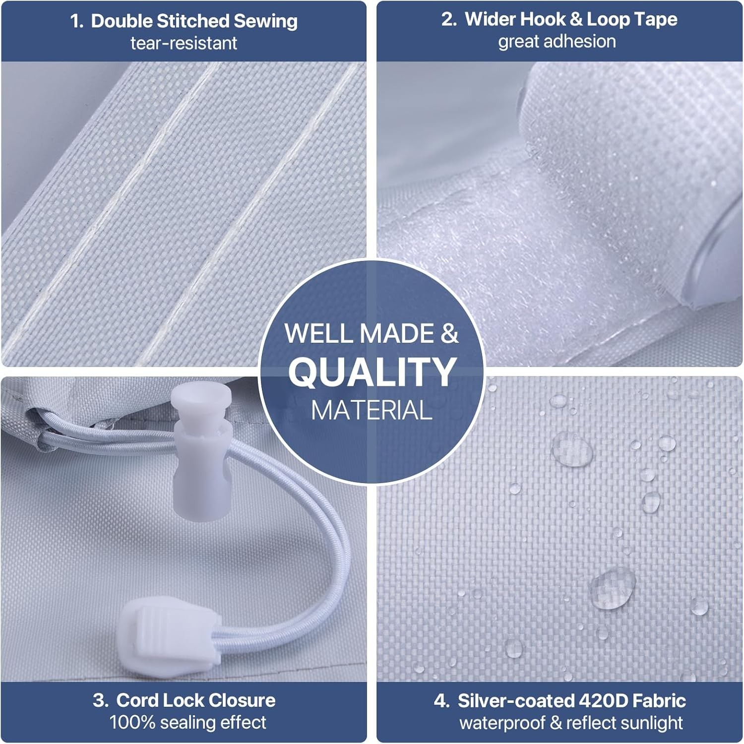 Portable Air Conditioner Sliding Door Vent Kit, 100% Sealing Sliding Door AC Ven