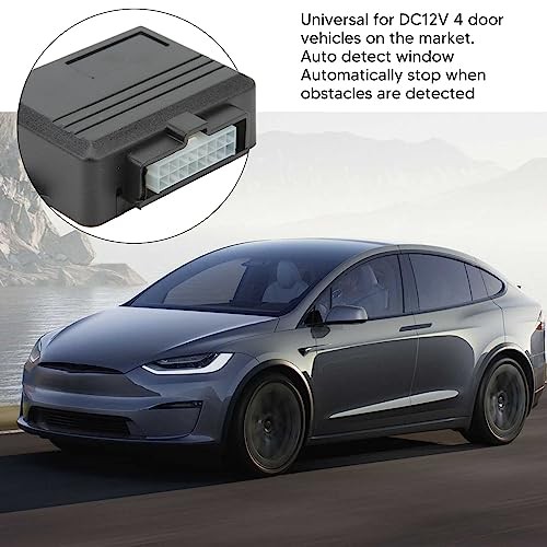 Universal 4-Door Auto Window Closer Module with Anti-Pinch – 12V DC Smart