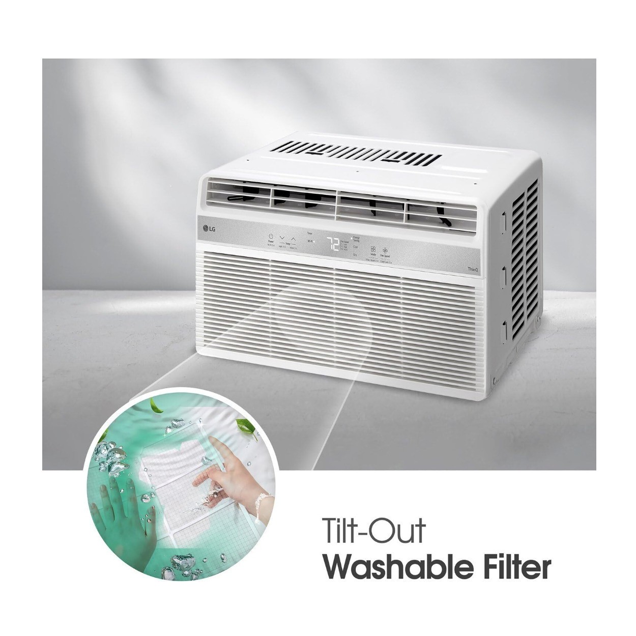 LG 8000 BTU Window Air Conditioner with Wifi Controls (White)