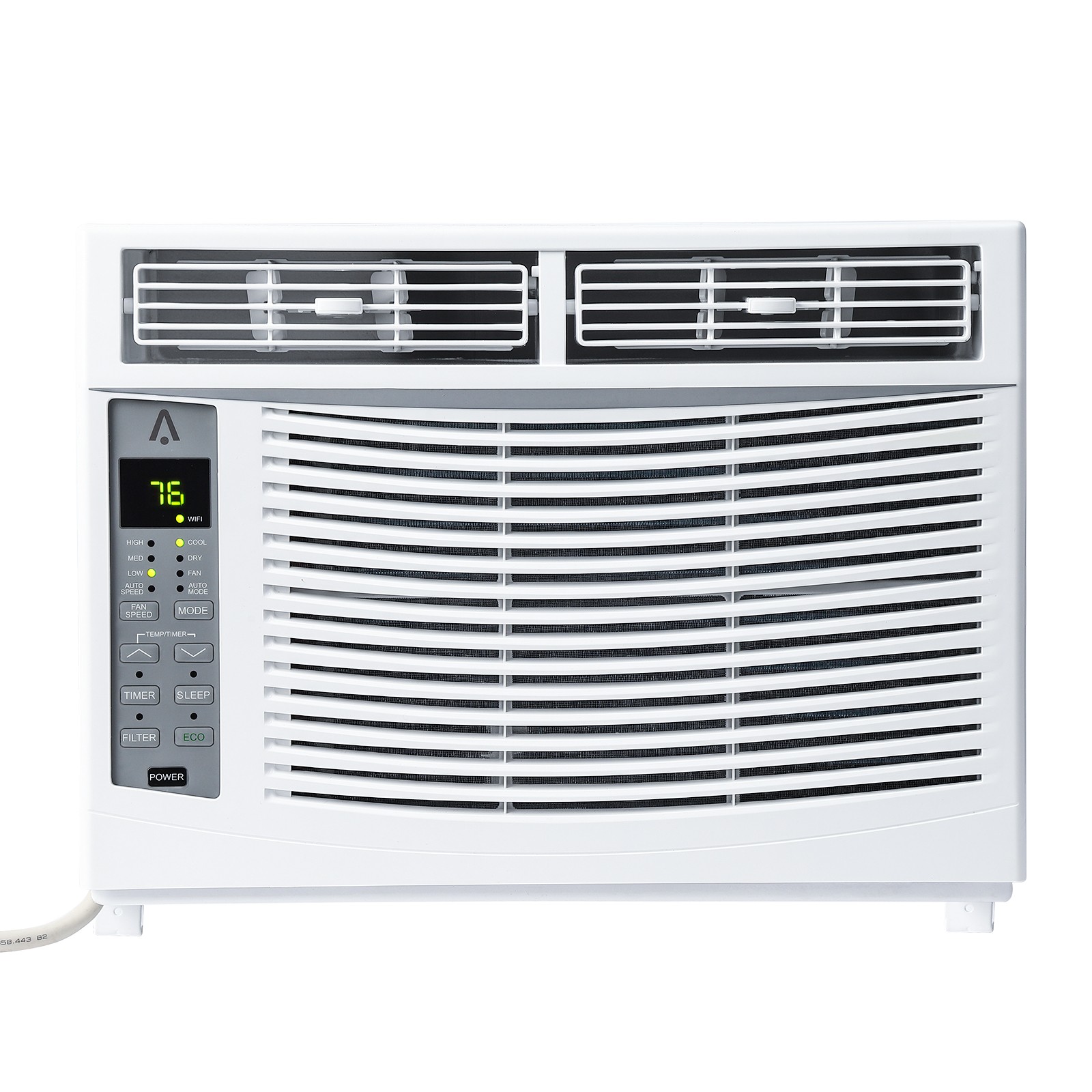 6000 BTU Smart Window AC with WiFi/App Control and Dehumidifier for 250 Sq Ft