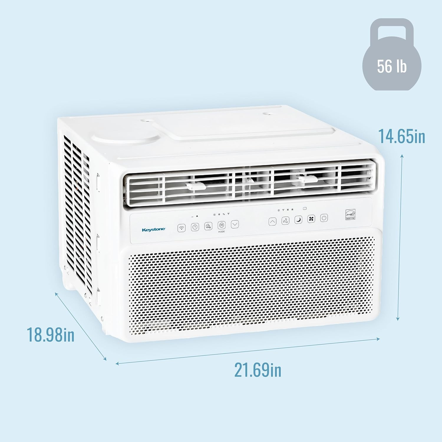 14,000 BTU Window Mounted Inverter Air Conditioner with Quiet, High Efficiency O