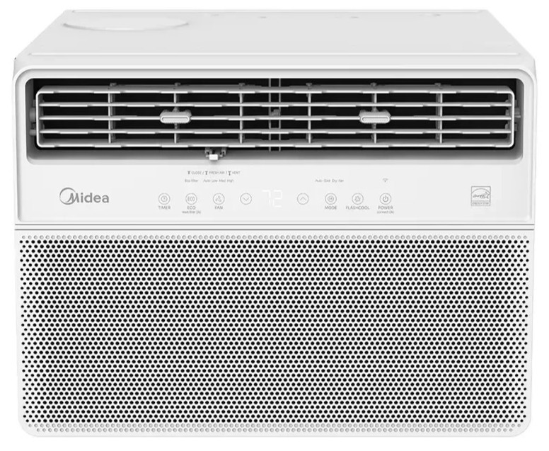 Midea 14,000 BTU DOE Inverter Plus 3-in-1 700 sq ft Smart Window Air Conditioner