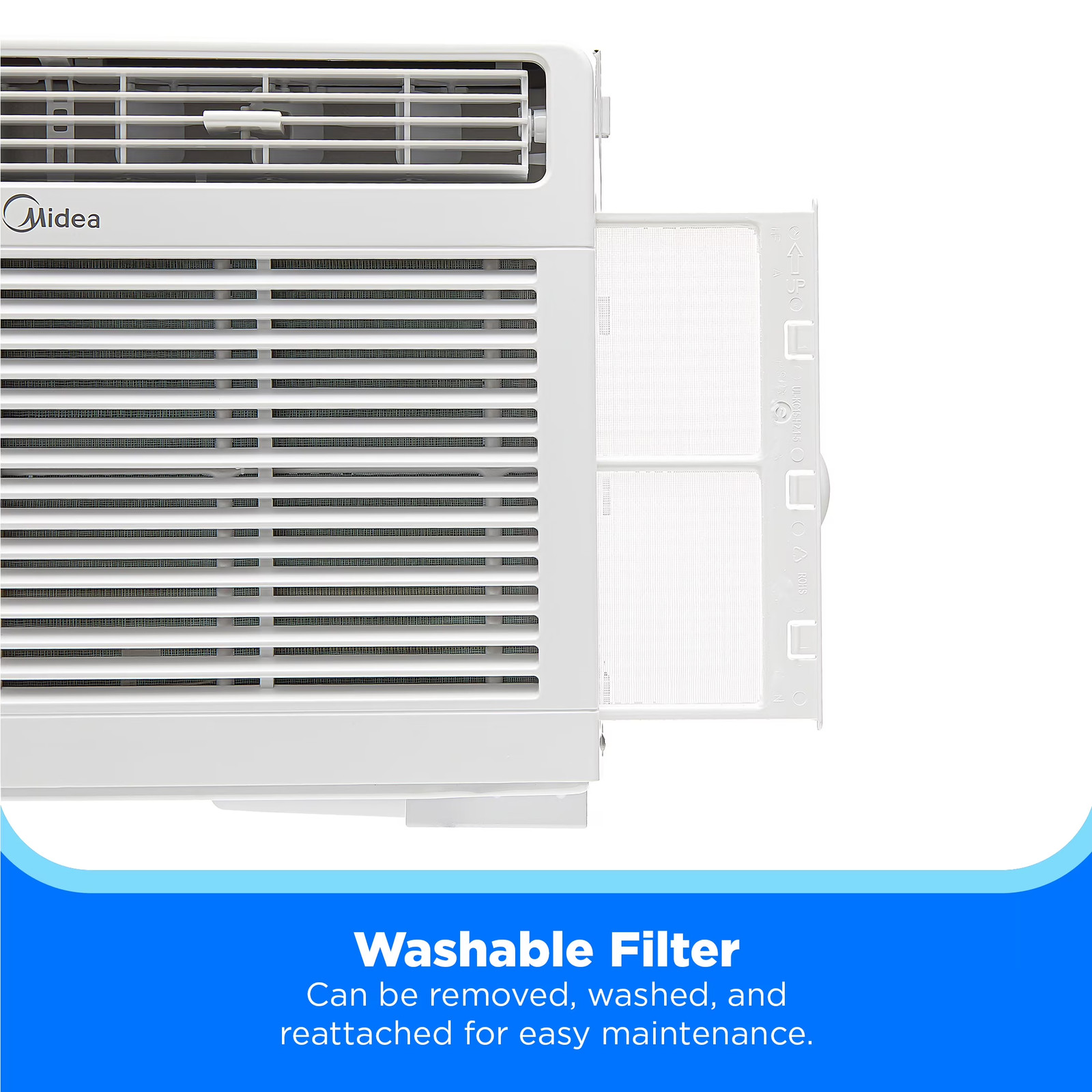 5,000 BTU Mechanical Window Air Conditioner up to 150 Sq Ft Easy Install White
