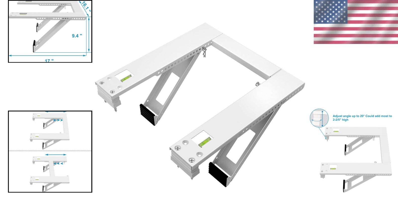 Strong Alloy Steel AC Bracket – 24000 BTU