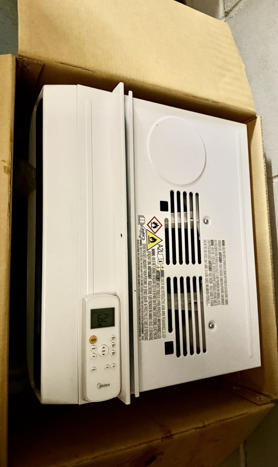 Midea MAW08S1JWT-B 8000 BTU Smart WiFi Window AC 115V White w/ Remote