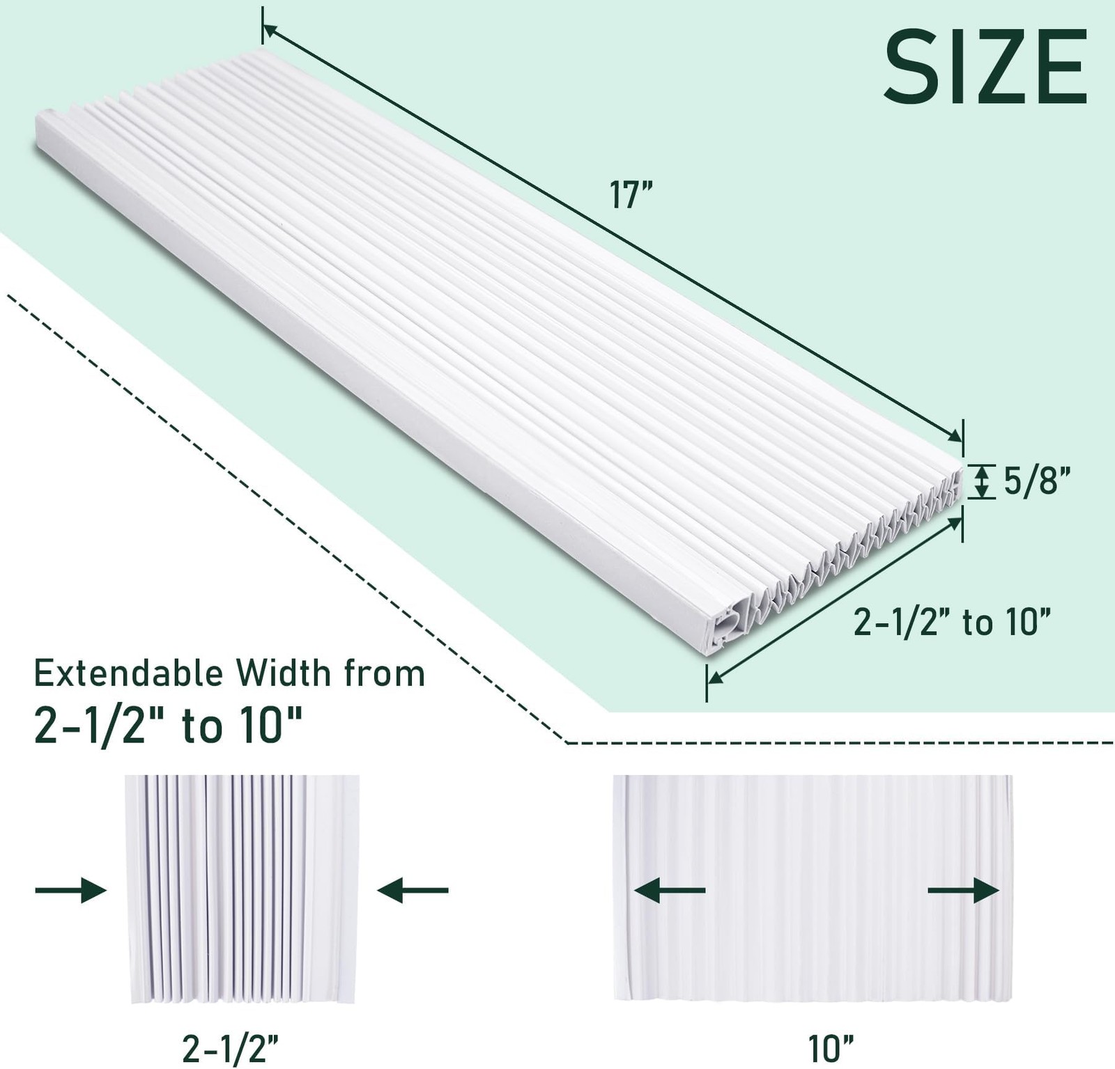 Flehomo Window Air Conditioner Side Panels with Double Layers, Adjustable Ins…