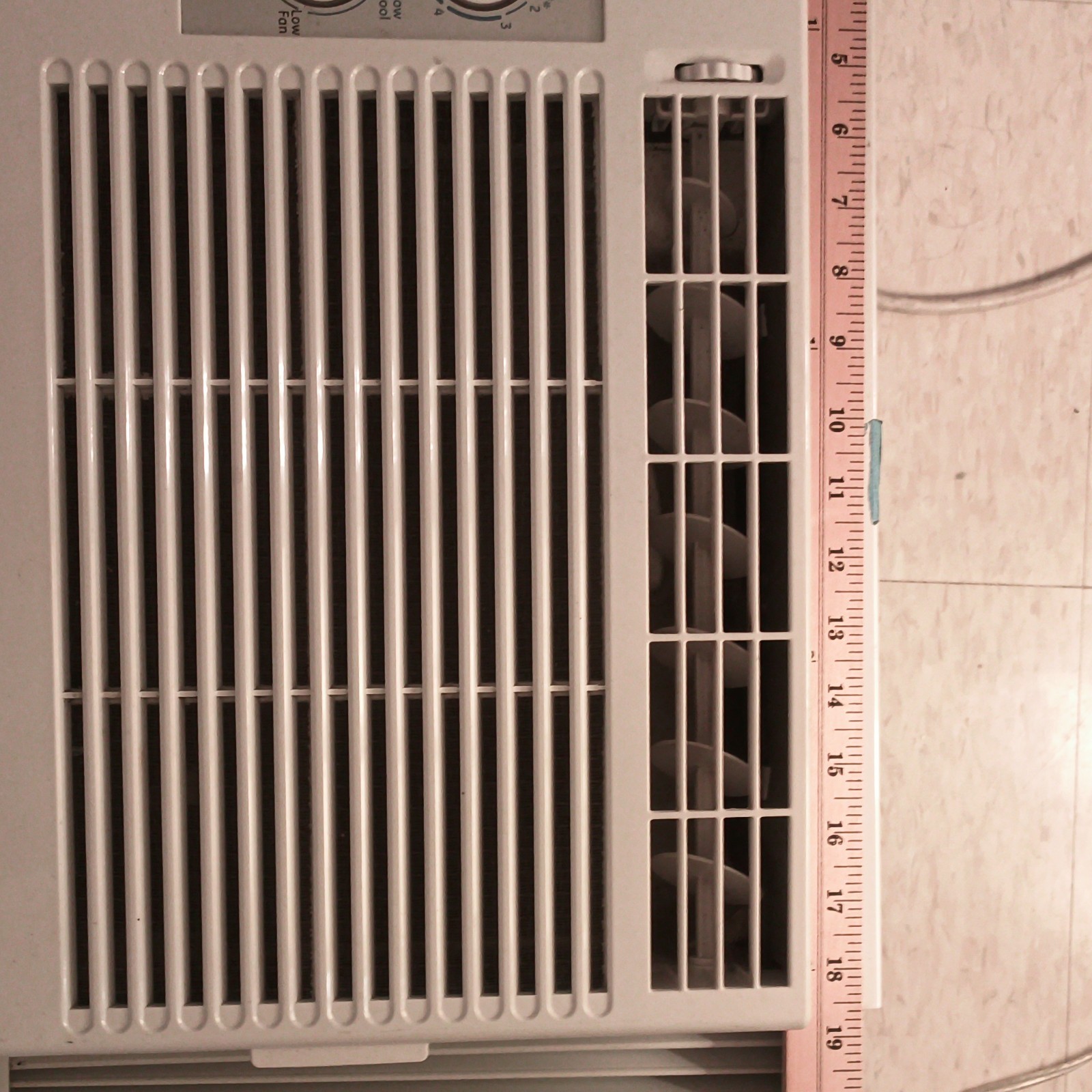 GE AET05LCW1 5050 BTU 115V Window AC White Mechanical Dial Fan Only 2-Speed