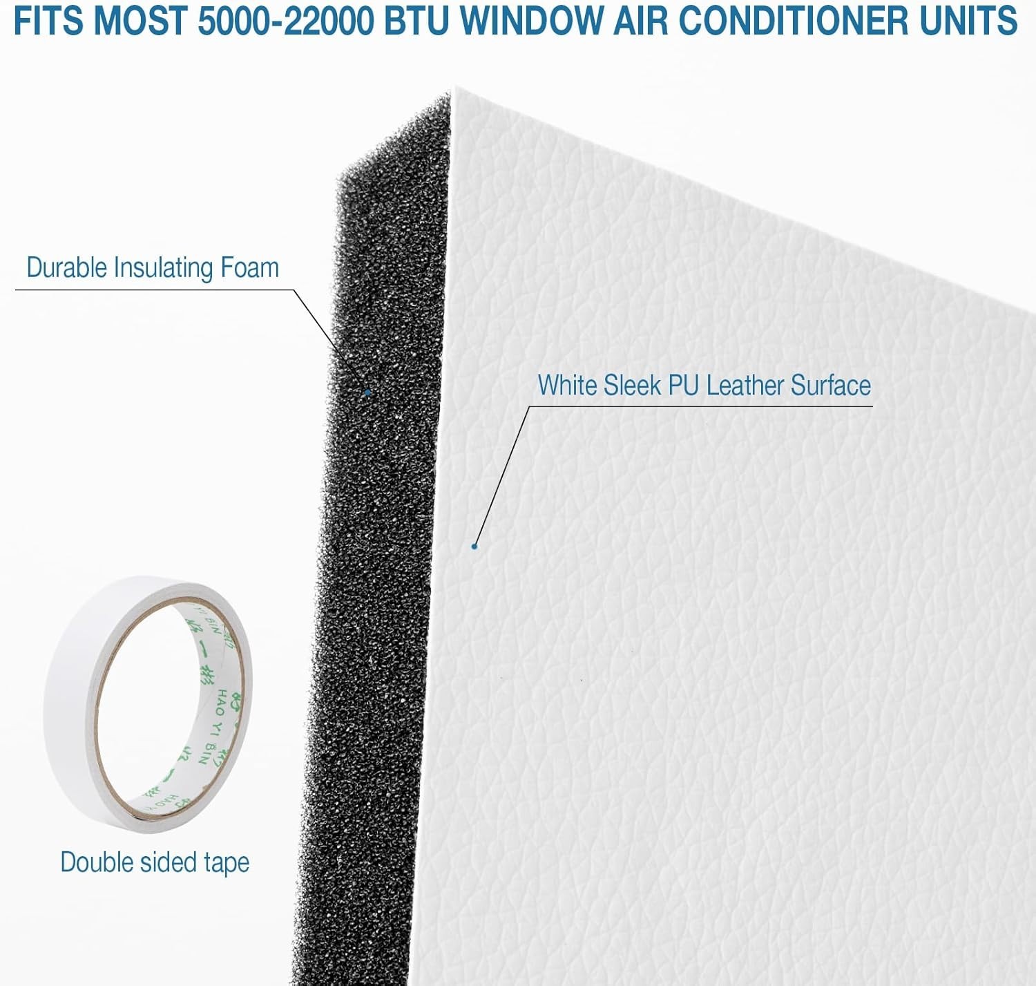 Window Air Conditioner Surround Foam Insulation Panels,Ac Side Insulating Sun Bl