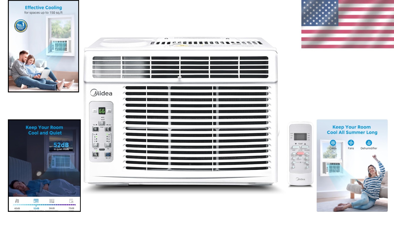 5,000 BTU Window Air Conditioner – Remote Controlled