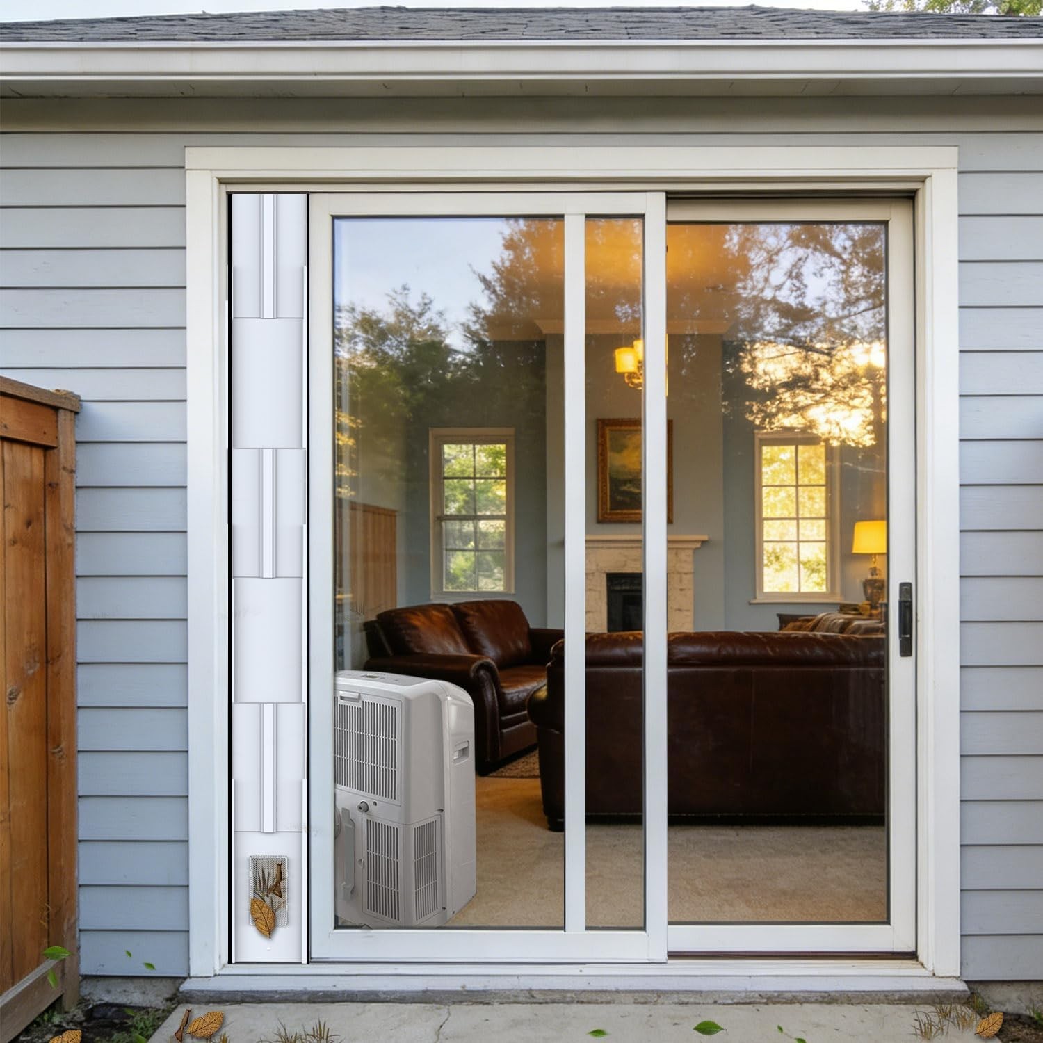 Portable AC Vent Kit for Sliding Doors – Energy Saving Seal