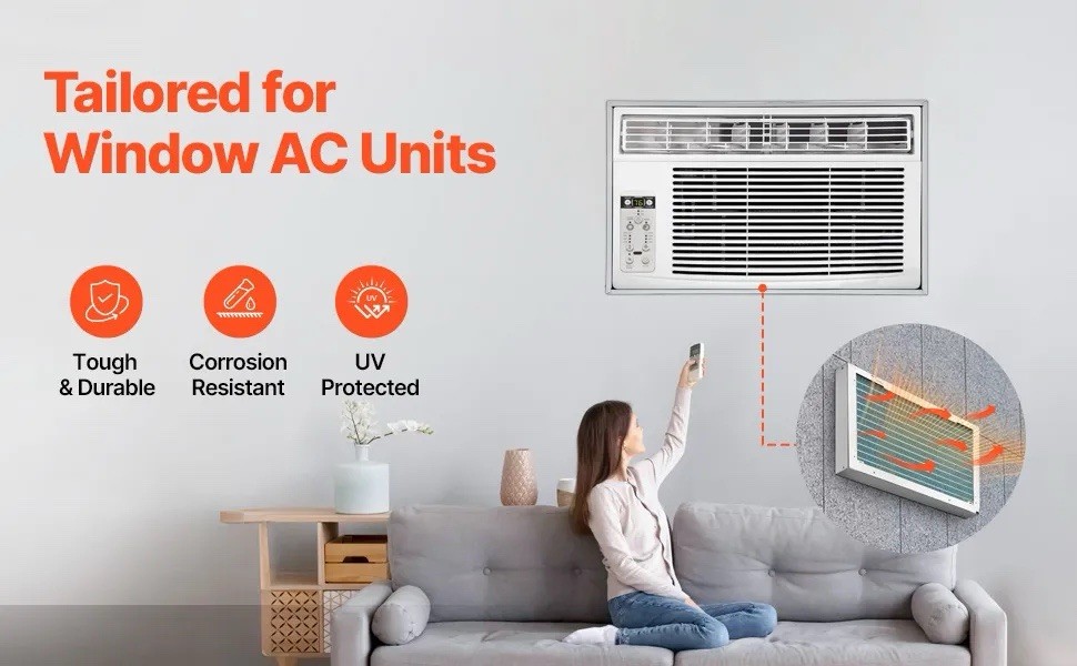 VEVOR Air Conditioner Wall Sleeve 26” Universal Through the Wall Mounted AC Vent