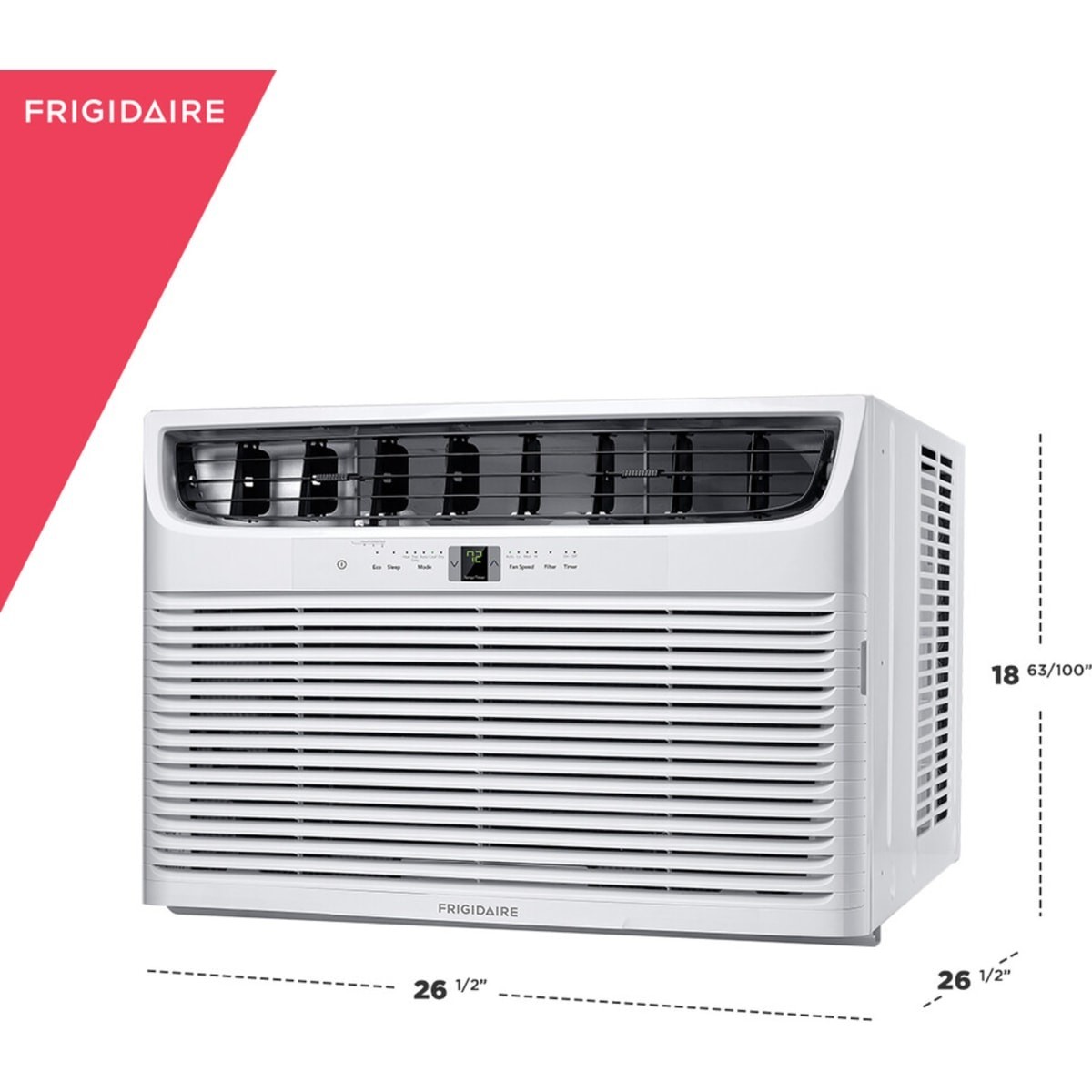 Frigidaire 23000 BTU Cool & 16000BTU Heat 230V Window Air Conditioner FHWE232WB2