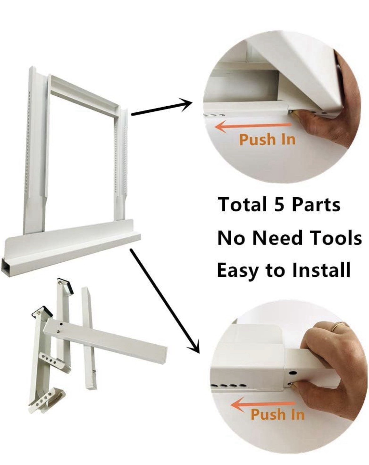 Air Conditioner Bracket,Air Conditioner Support Bracket,No Drilling and No To…
