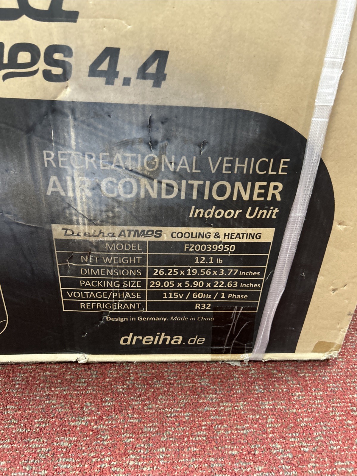 Recreational Vehicle Air Conditioner Indoor Unit Dreiha Atmes 4.4 WiFi Control