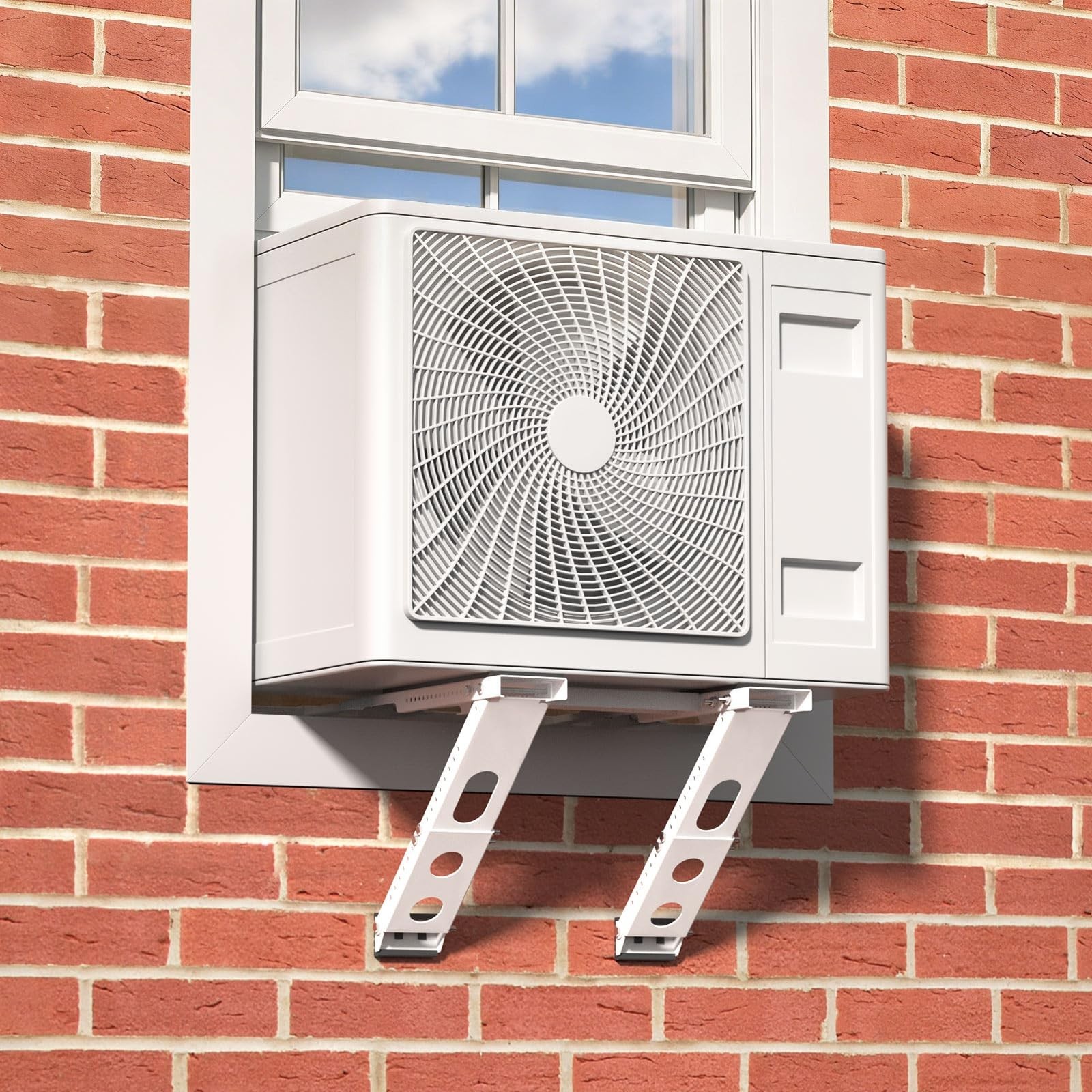 Heavy Duty Window AC Support Bracket – No Drill, Fits Single/Double-Hung Windows