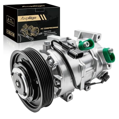 Air Conditioner AC Compressor with Clutch Fits forAccent 1.6L 2012-2017, Rio