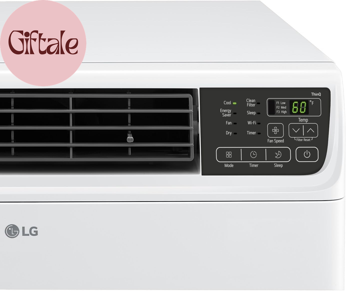 14000 BTU Window Air Conditioner Energy Saving Dual Inverter Remote Control Wifi