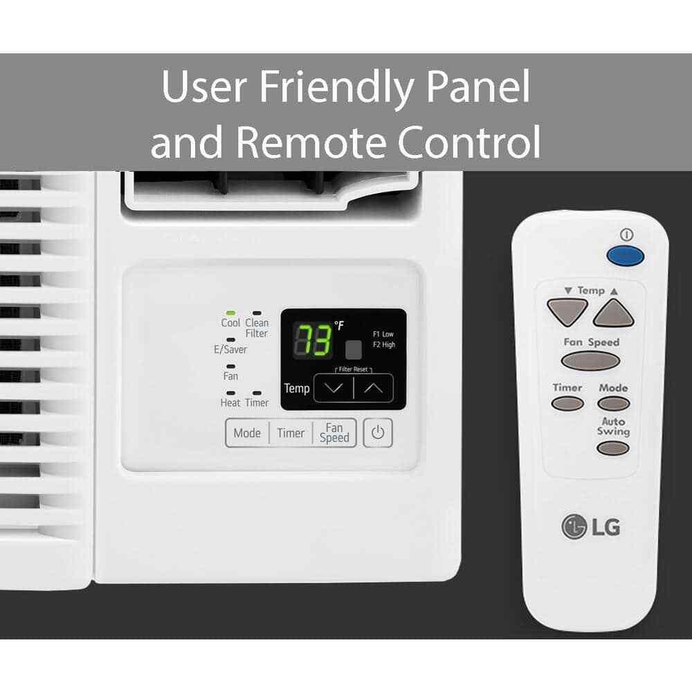 LG 12200 BTU Window Air Conditioner with 11200 BTU Heat