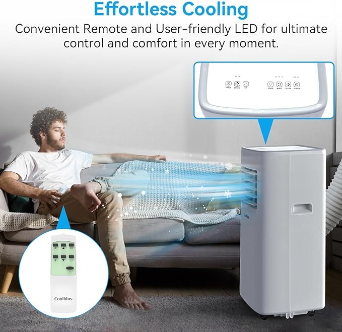 Coolblus Portable Air Conditioner 8,500 BTU 3 IN 1 – Scratch & Dent