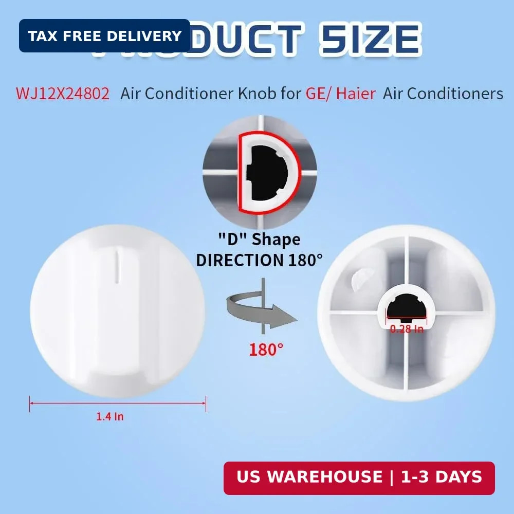 [Upgraded] WJ12X24802 Air Conditioner Knob fit for GE/Haier Room Air Conditioner