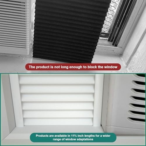 Window Air Conditioner Side Insulating Foam Panel Seal 11×17 Inches 2 Pack
