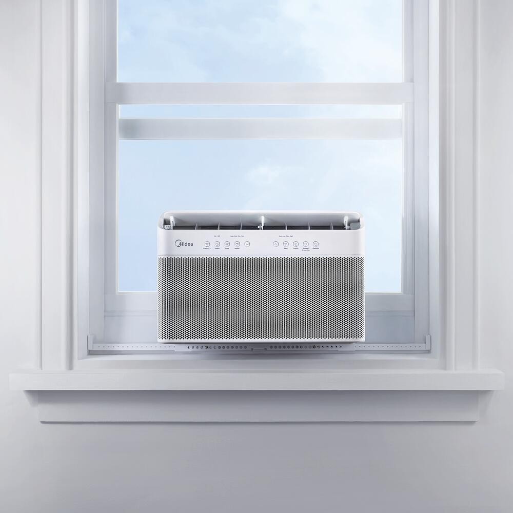 8000 BTU 115V Smart Window Air Conditioner U Shape Inverter Digital Room Cooler