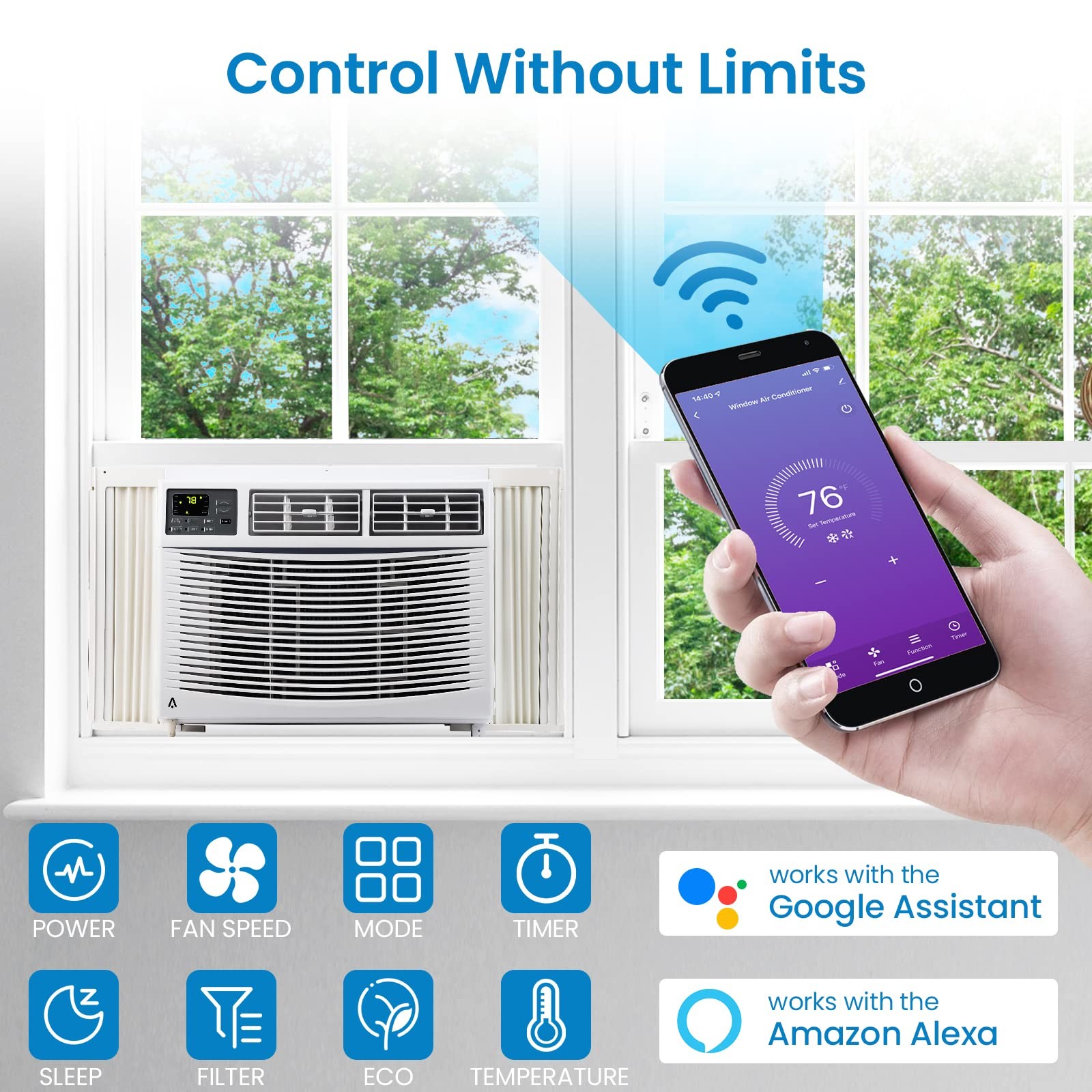 Window Air Conditioner 10000 BTU Compact Energy Saving