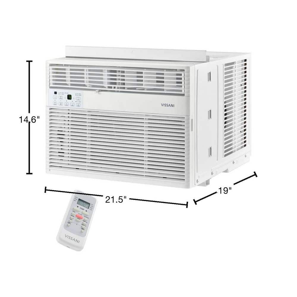 Vissani 12,000 BTU Window Air Conditioner Cools 550 sq. ft. White