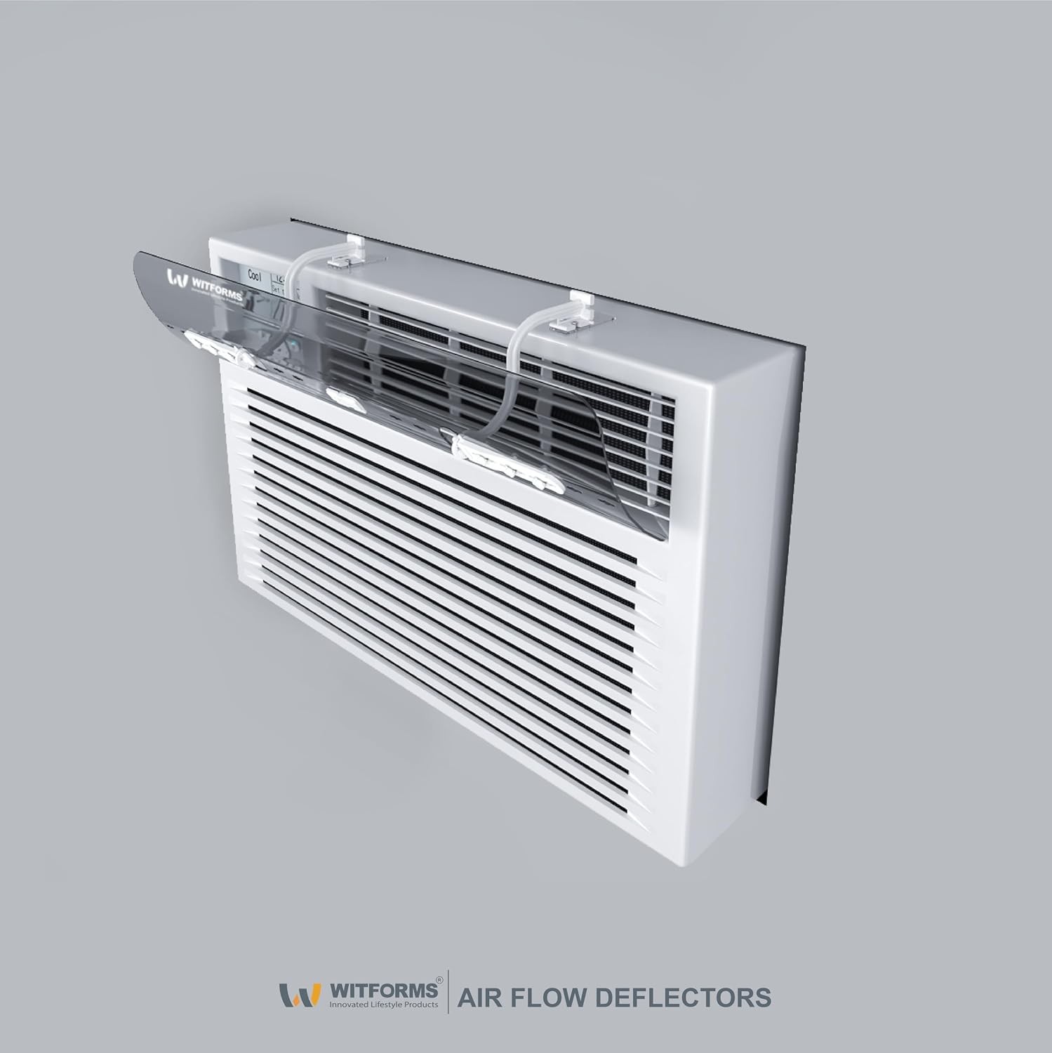 WITFORMS Window AC Air Deflector – 24″ Length for TOP VENT Window Units ONLY – T