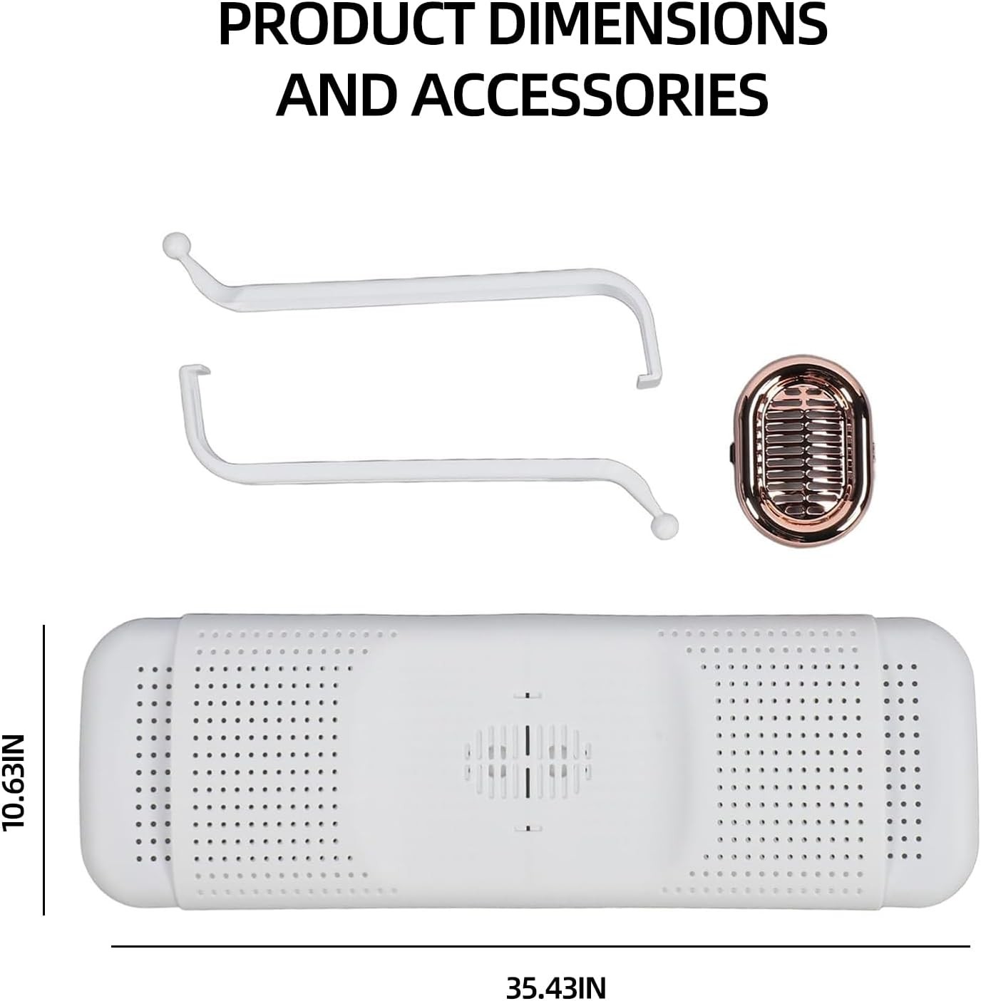 2 Pack Retractable Mini Split Air Deflector 270° Adjustable Airflow