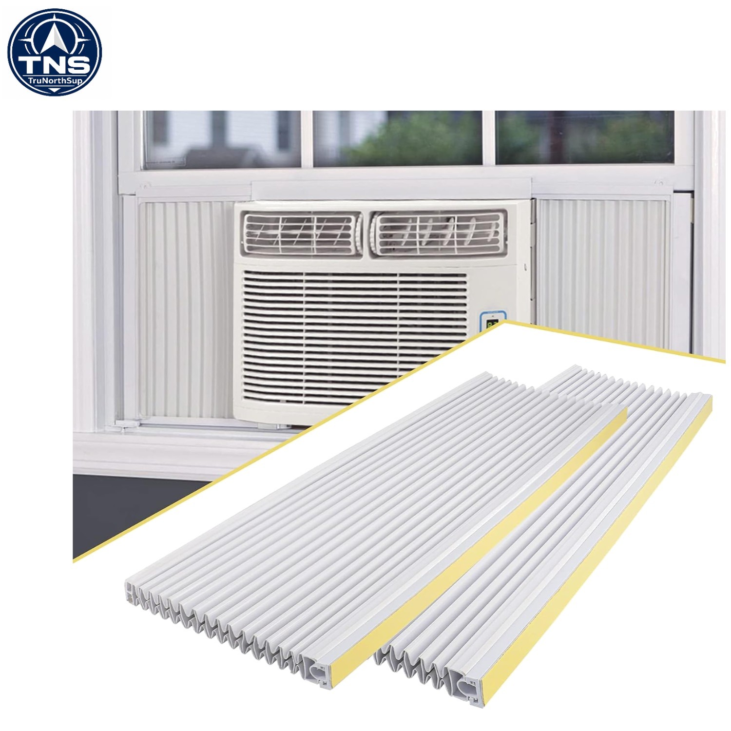 Window Air Conditioner Side Panel Kit 17×10 Inches Insulating Double Layers 2…