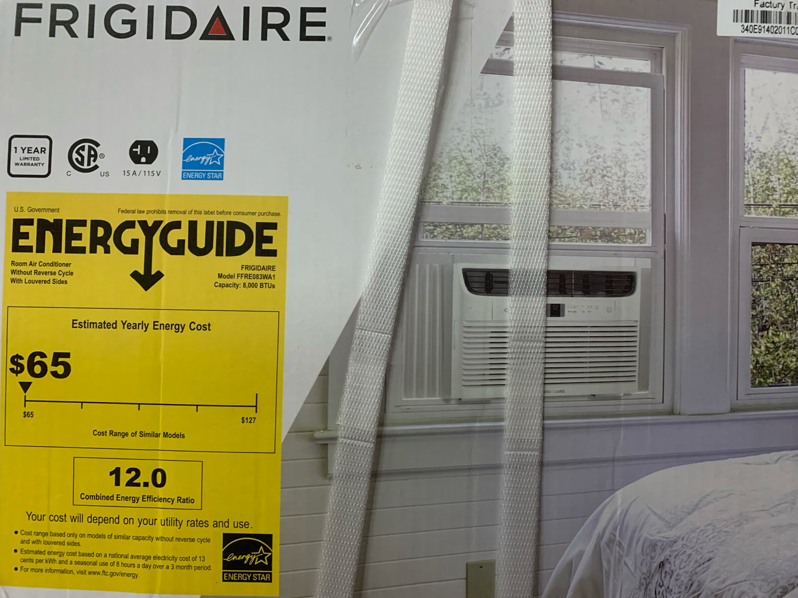 Frigidaire 6000 BTU Window Air Conditionerfor for 250 Sq Ft FFRA062WA1