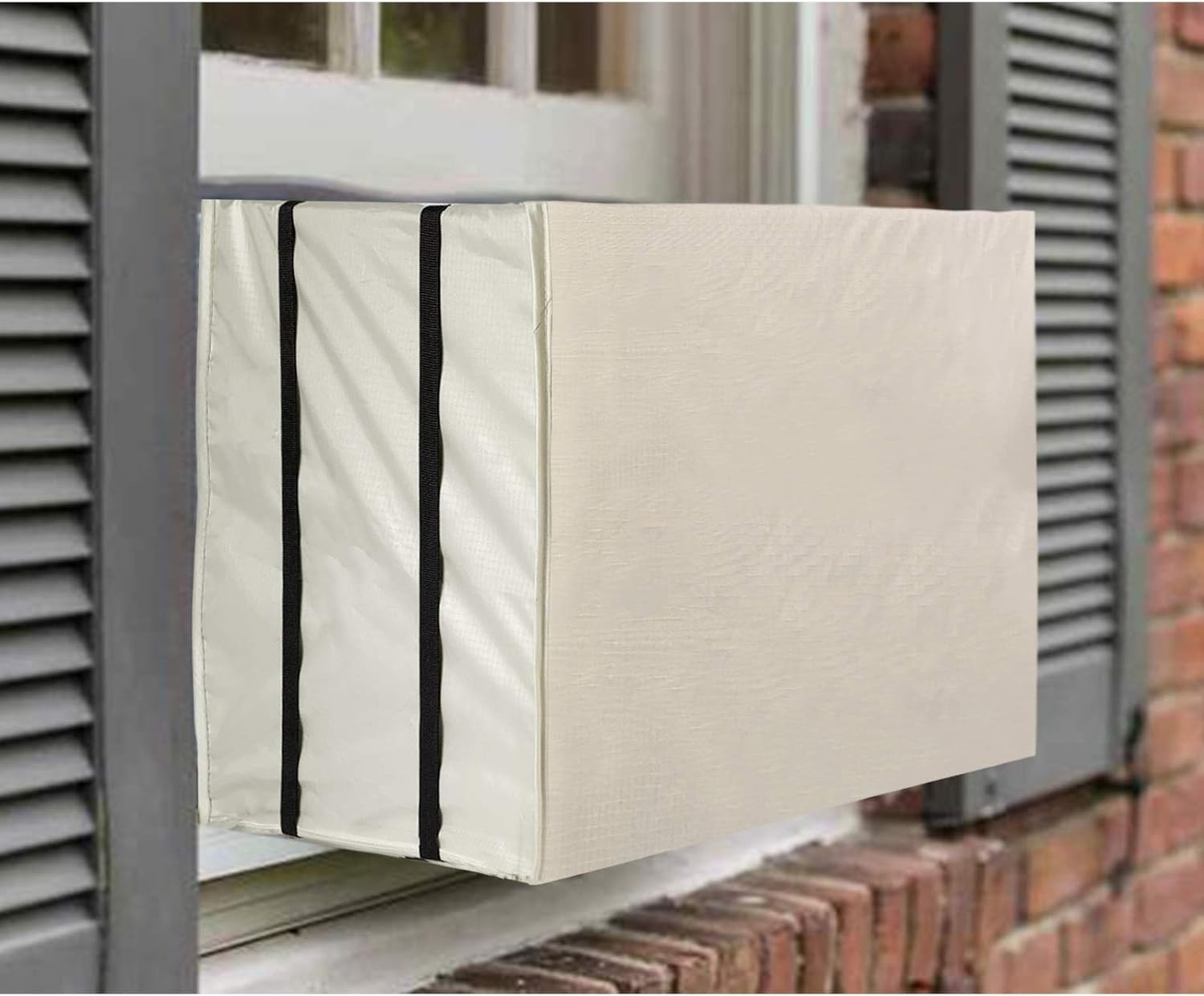 Stylish Beige Air Conditioner Cover for Outside Window Units – 3000-7000 BTU