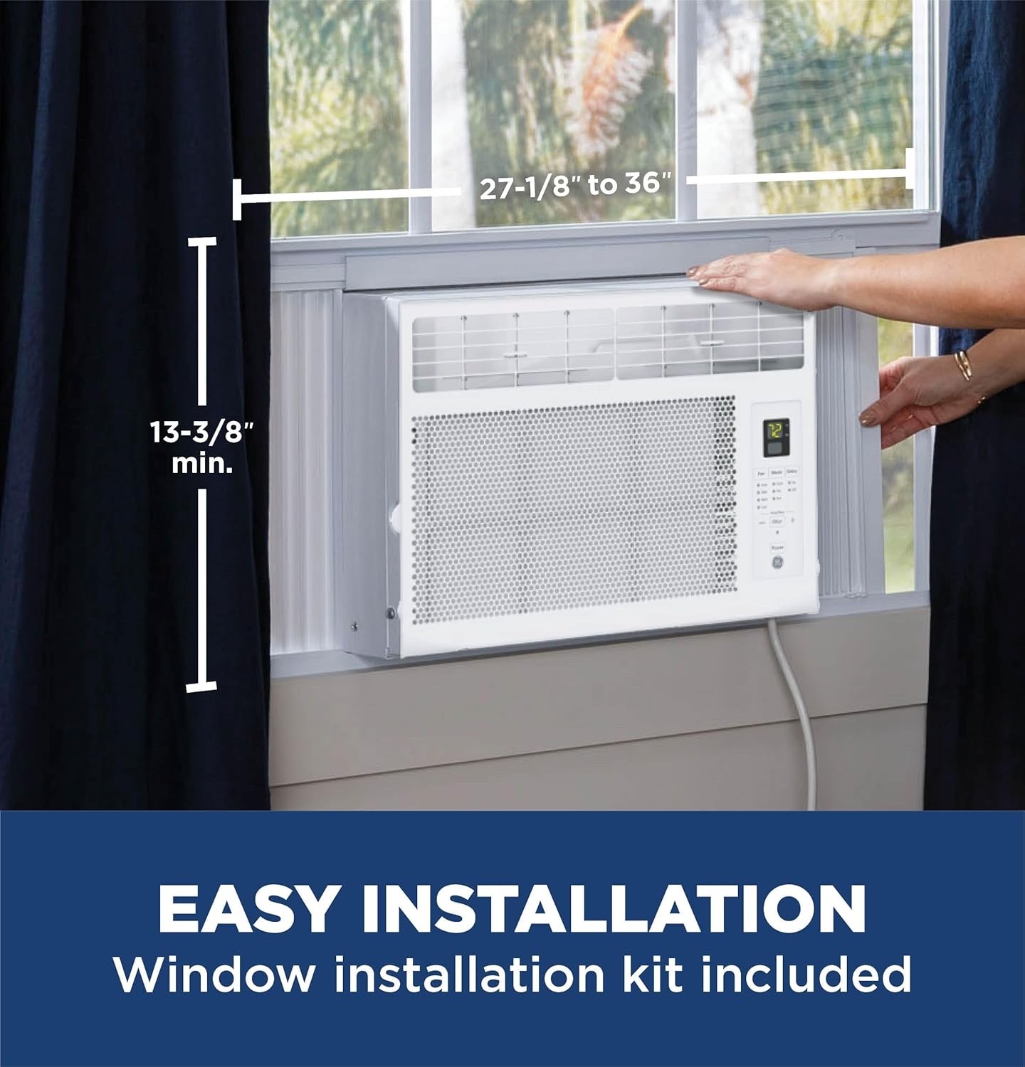Digital, GE 5000 BTU, Window Air Conditioner, up to 150 sq. ft., Model AWCS05BWA