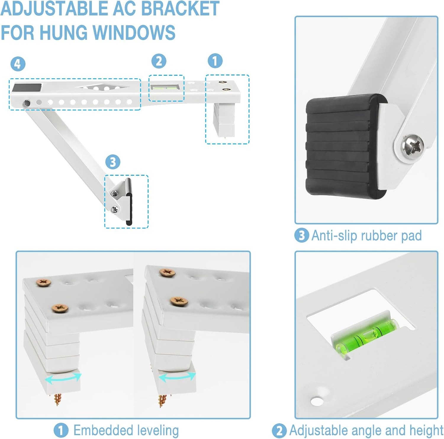 Window AC Bracket Universal Window Air Conditioner Support Bracket Heavy Duty