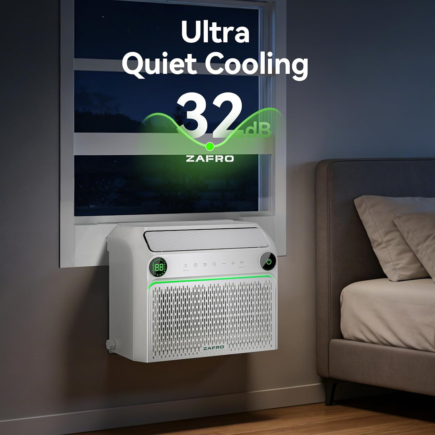 U Shaped Inverter Window Air Conditioner, Ultra Quiet (32Db), 10000BTU ASHRAE (6