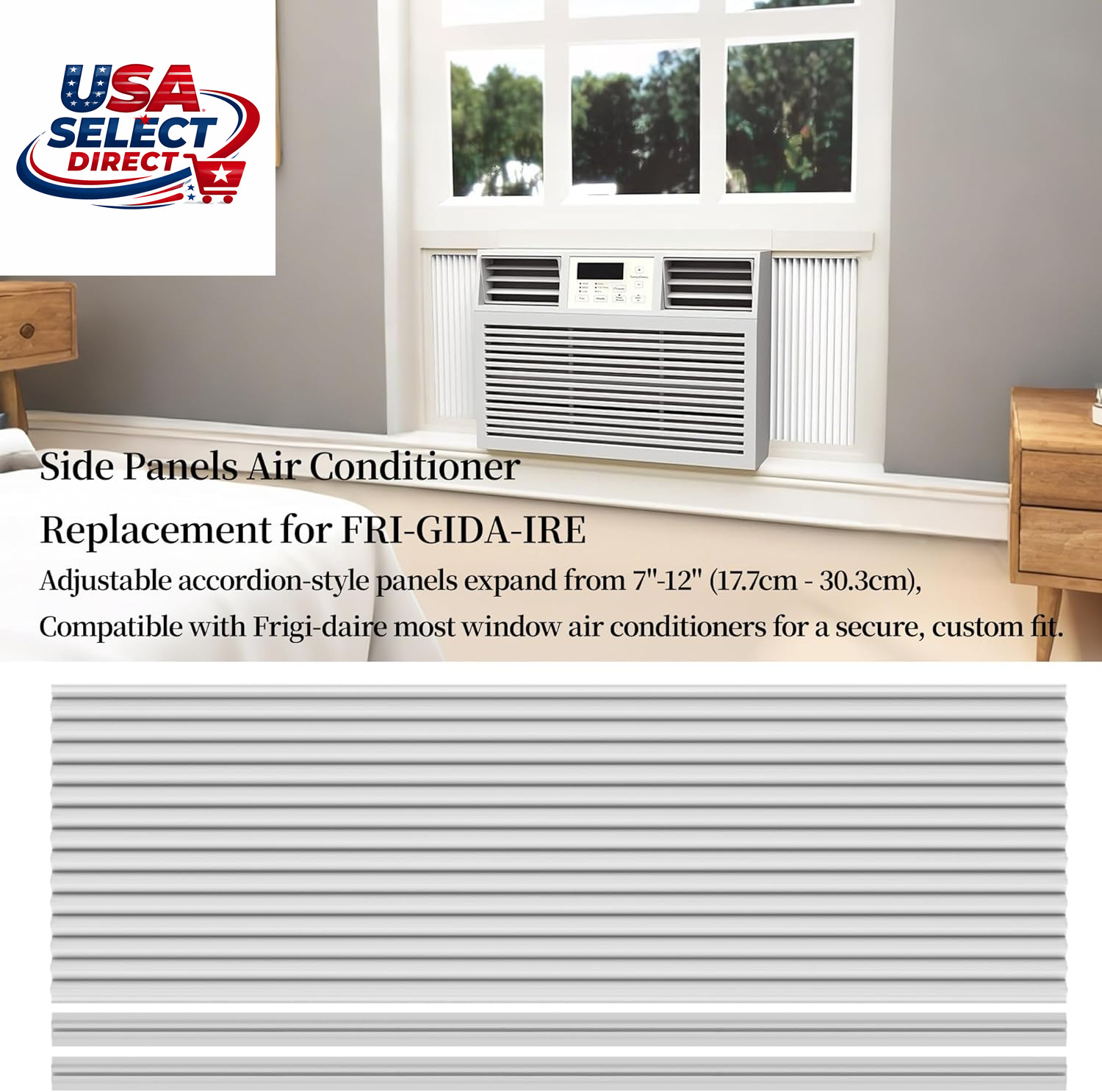 Adjustable Air Conditioner Side Panels 7″-12″ Universal Fit