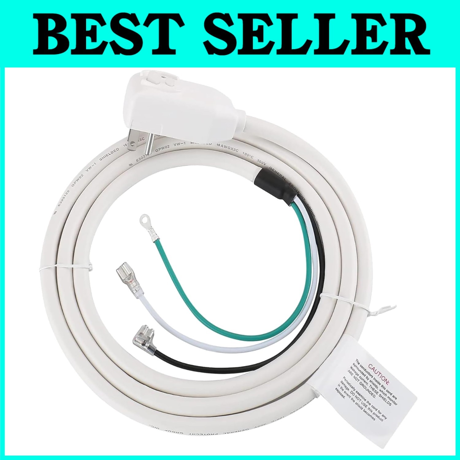 LCDI Power Cord 7.5FT 120V 13A 1560W