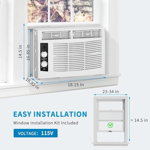 Window Air Conditioner 10000 BTU Compact Energy Saving