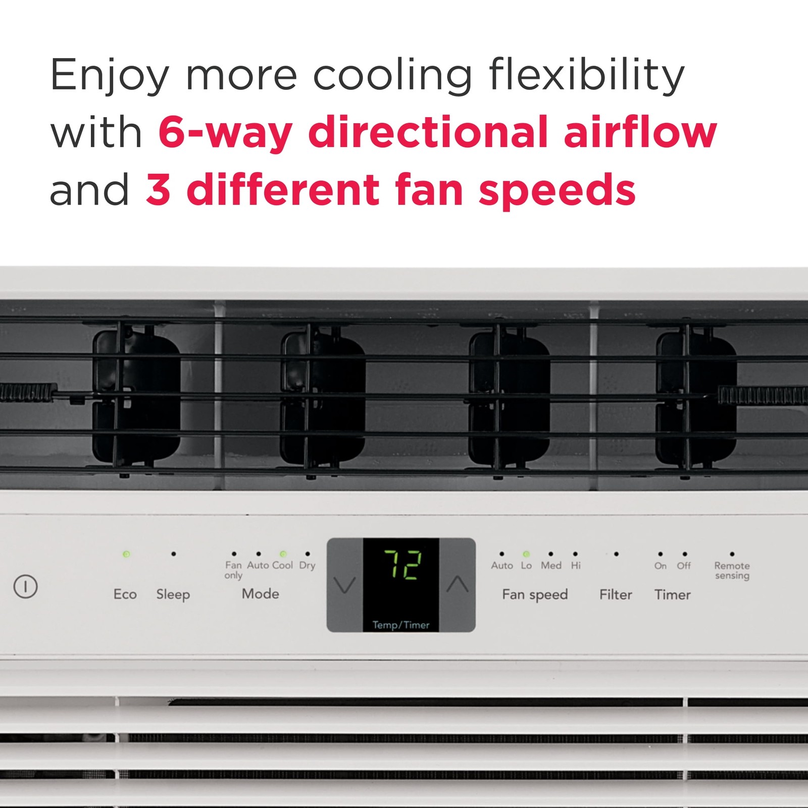 6,000 BTU Window Air Conditioner, 250 Sq. Ft., 3-Speeds White FHWC063TC1
