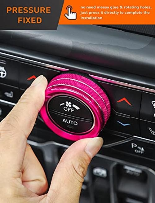 HVAC Climate Control Panel Knob Trim Kit & Light Control Switch Cover, Air