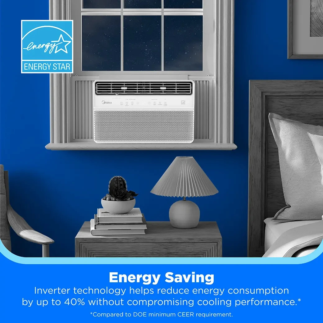 Midea 18,000 BTU DOE 1,000 sq. ft. 3-in-1 Inverter Plus Air Conditioner